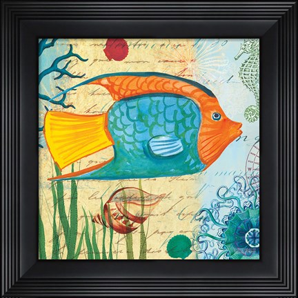 Framed Tropical Underwater I Print