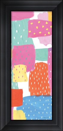 Framed Happy III Spots Crop Print