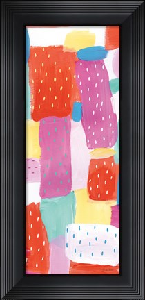Framed Happy I Spots Crop Print