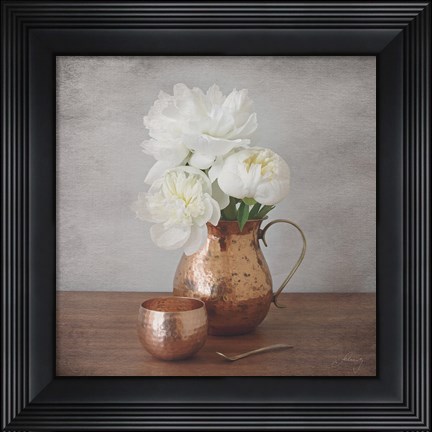 Framed Vintage Peony Dreams III Print