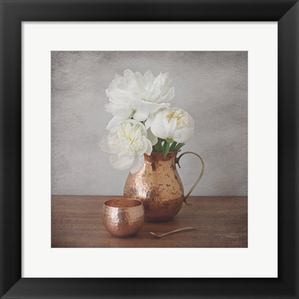 Framed Vintage Peony Dreams III Print