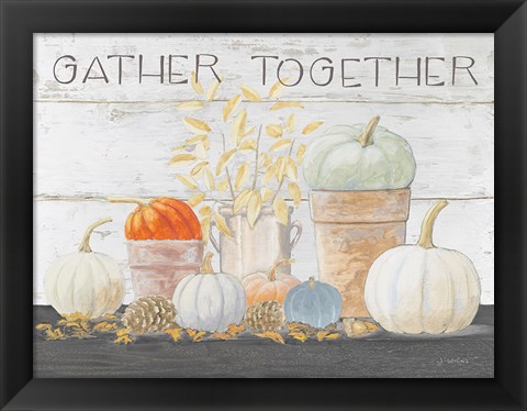 Framed Beautiful Bounty - Gather Together Print