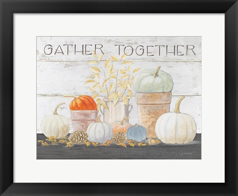 Framed Beautiful Bounty - Gather Together Print