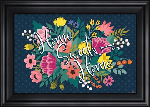 Framed Romantic Luxe XVII Pastel Print