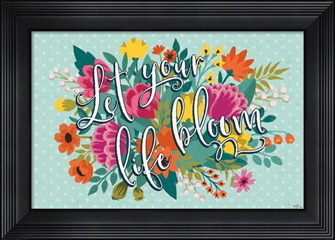 Framed Romantic Luxe IX Print