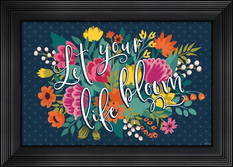 Framed Romantic Luxe I Print