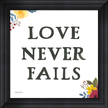 Framed Scripture for Life II Print