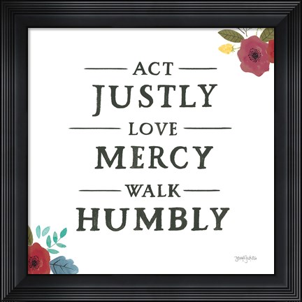 Framed Scripture for Life I Print