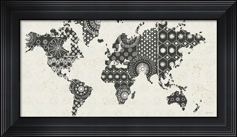Framed Kami Map Print