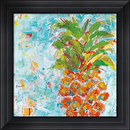Framed Pineapple Bright Print