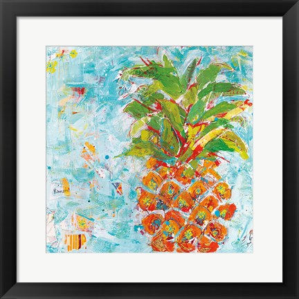 Framed Pineapple Bright Print