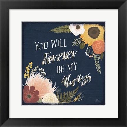 Framed Autumn Romance VII Print