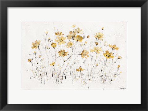 Framed Wildflowers I Yellow Print