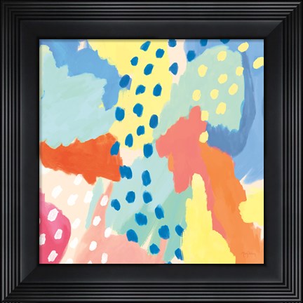 Framed Bright Life I v2 Crop Print