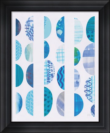 Framed Half Moon Abstract II Vertical Print