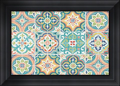 Framed Colorful Journey V Print