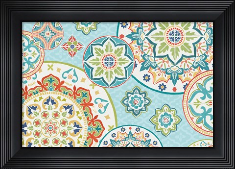 Framed Colorful Journey I Print