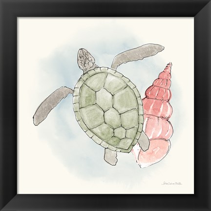 Framed Sea Life IV Print