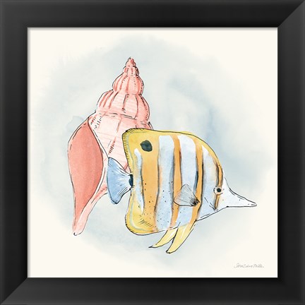 Framed Sea Life I Print