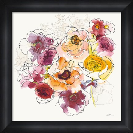 Framed Fall Ruffles II Print