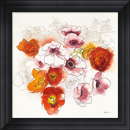 Framed Fall Fleurs Print