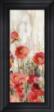 Framed Sprinkled Flowers Panel I Print