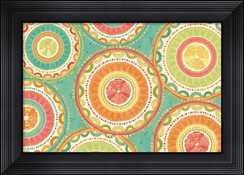 Framed Citrus Splash XII Print