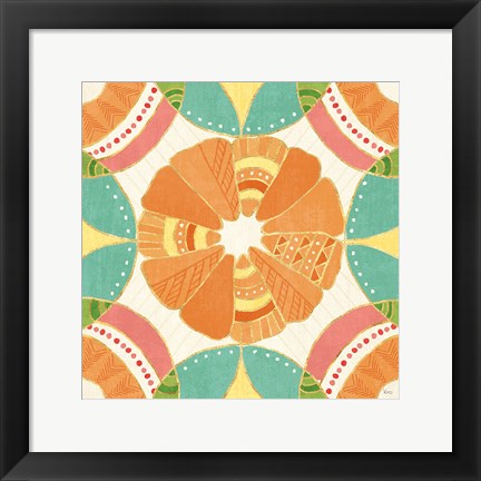 Framed Citrus Splash X Print