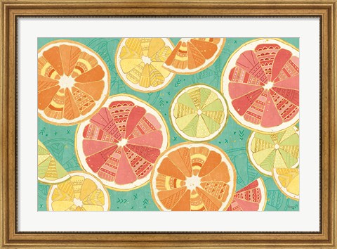 Framed Citrus Splash XI Print
