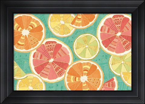 Framed Citrus Splash XI Print
