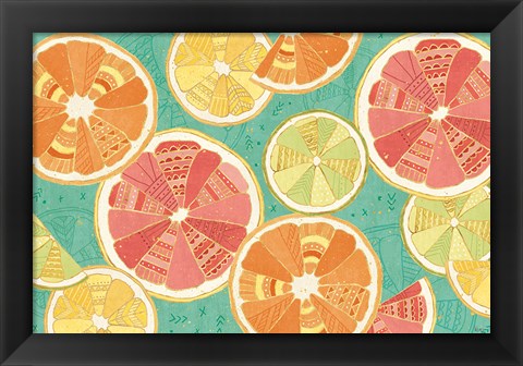 Framed Citrus Splash XI Print