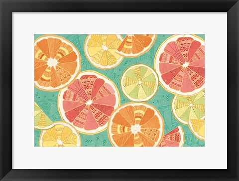 Framed Citrus Splash XI Print