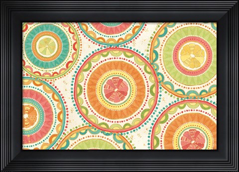Framed Citrus Splash XIII Print