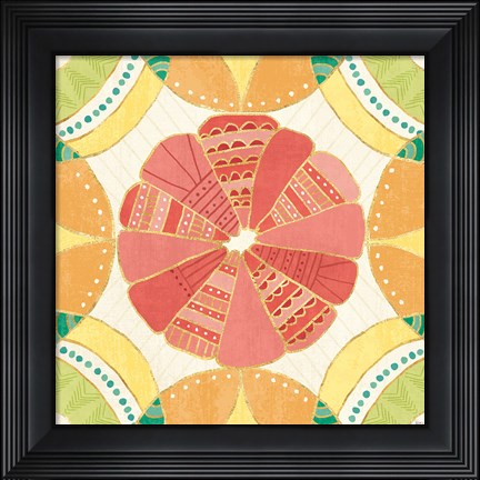 Framed Citrus Splash VII Print