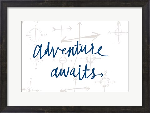 Framed Adventure Awaits v2 Print