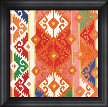 Framed Southwest Pattern II Bright Print