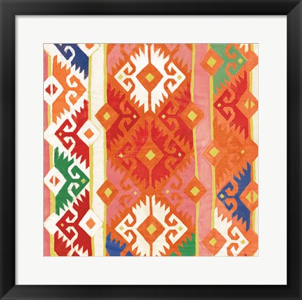 Framed Southwest Pattern II Bright Print