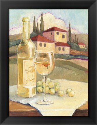 Framed Vino Veneto no Border Print