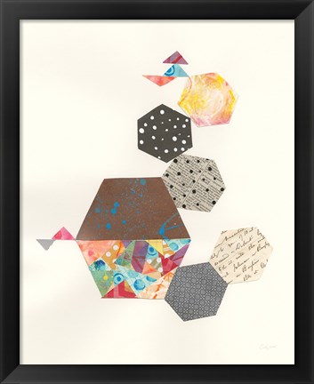 Framed Modern Abstract Design III Print