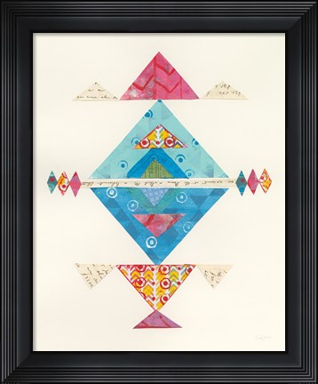 Framed Modern Abstract Design II Print
