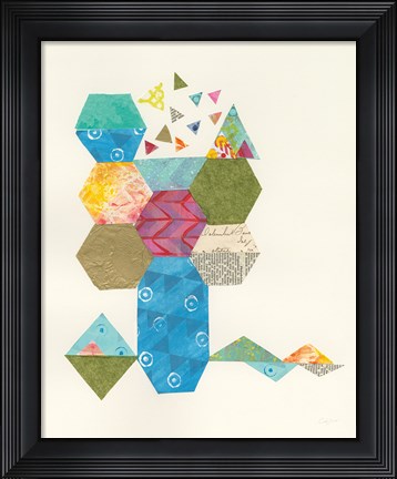 Framed Modern Abstract Design I Print
