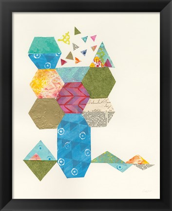 Framed Modern Abstract Design I Print