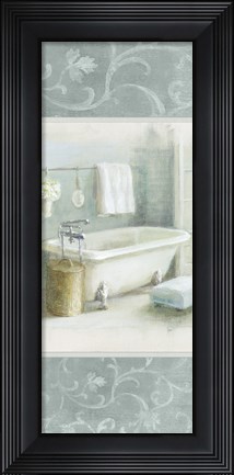Framed Refreshing Bath Brocade III Print