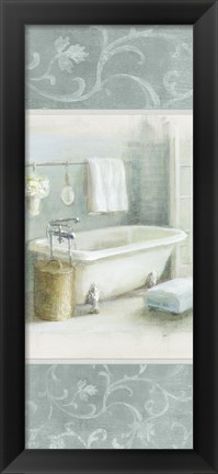 Framed Refreshing Bath Brocade III Print