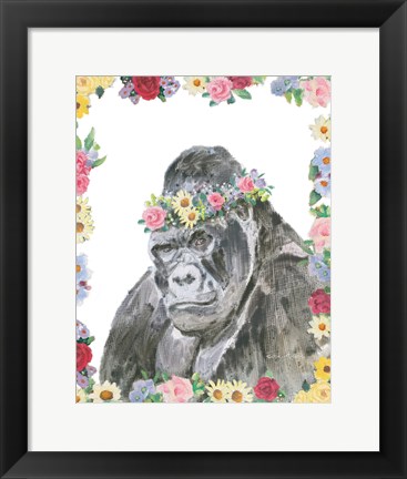 Framed Flower Friends VI Print