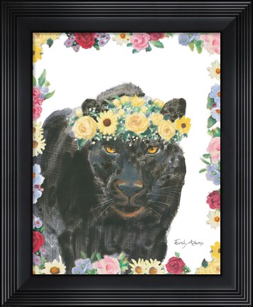 Framed Flower Friends V Print