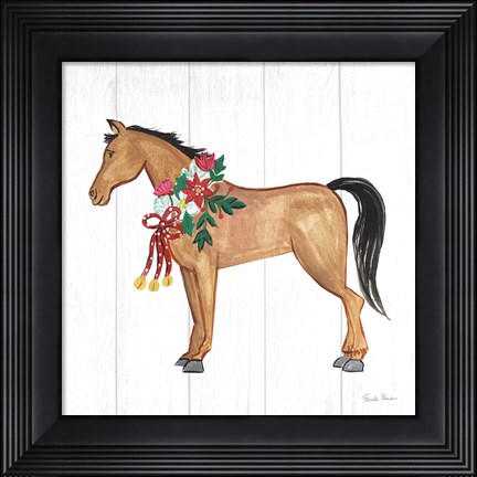 Framed Holiday Farm Animals II Print