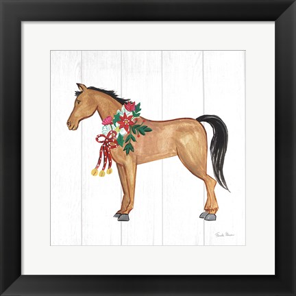 Framed Holiday Farm Animals II Print