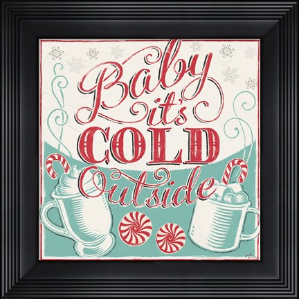 Framed Merry Little Christmas II Print
