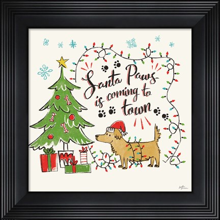 Framed Winter Wooferland II Print